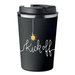 shumee Premium termo skodelica s potiskom žarnice Kick OFF 350 ml 0,35 l KT_030