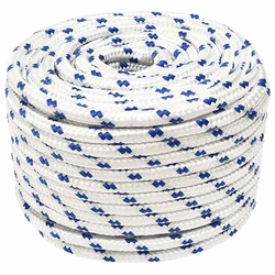 vidaXL Večnamenska uporabna vrv 14 mm 25 m Bela in modra PP