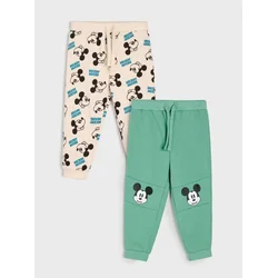 Sinsay - Komplet od 2 jogger donja dela trenerke Mickey Mouse - braon