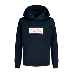 Jack & Jones Junior Majica JJBuster temno modra / rdeča / bela