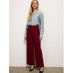 Mohito - Wide leg hlače - kostanjeva rjava