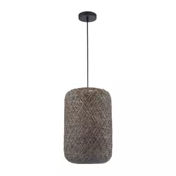 Luster na sajli ELLEN 1xE27/20W/230V, prečnik 30 cm, antracit