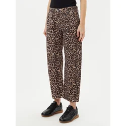 Please Jeans hlače P3HSDBNC97 Rjava Straight Fit