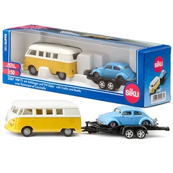 Siku Kombi VW T1 with trailer and VW Beetle 2567