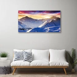 tulup.si Slika na platnu Snow mountain landscape 100x50 cm