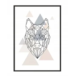 shumee PLAKAT V OKVIRJU 43x33 cm Volk P1185