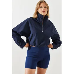 Bianco Lucci Womens Zipper Detailed Raincoat MBMS002
