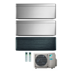 DAIKIN Multi-split klimatska naprava - enkrat notranja enota FTXA20A (črna) in dvakrat notranja enota FTXA35A (srebrna + srebrna) + zunanja enota 3MXM52N