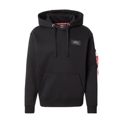 ALPHA INDUSTRIES Majica Mirror siva/temno rdeča/črna/bela