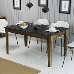 HANAH HOME Trpezarijski sto Milan 518 Walnut Black
