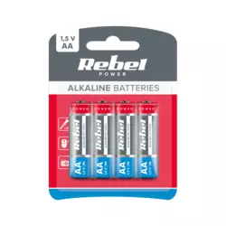 Alkalne baterije REBEL LR6 4 kos/bl.