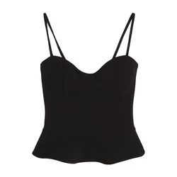 Bershka Top črna
