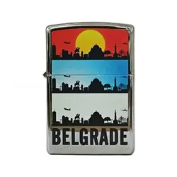 Zippo Upaljač Belgrade, Srebrne boje