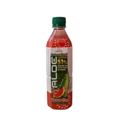 Nature Tech Negazirano piće aloe verom i dodatim sokom od lubenice, 500ml