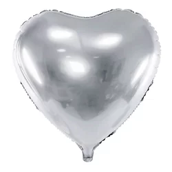 Balon Srce-Srebrna