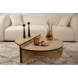 Hanah Home Klub sto-set Orion, 90x60x30cm, 85x30x35cm, 2 komada, Braon