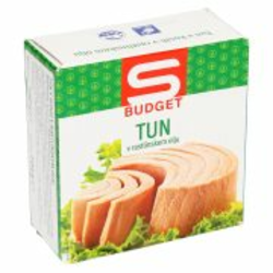 TUN V KOSIH V SONČNIČNEM OLJU S-BUDGET, 160G