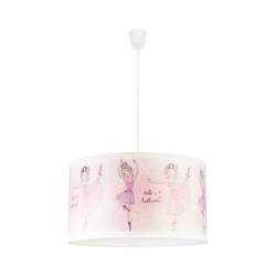 Duolla - Dečiji luster na sajli PRINT M 1xE27/40W/230V prečnik 35 cm balerine