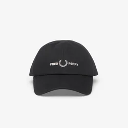 Čepica FRED PERRY FLP Twill Cap Black/ Snow White Universal