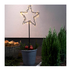 Eglo 411175 - LED spoljna božićna dekoracija SPIKY LED/3xAA IP44 zvezda
