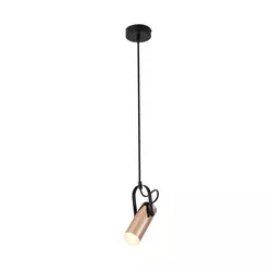 Rabalux Raven visilica LED5W mat crna/zlatna