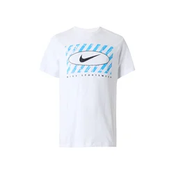 Nike Sportswear Majica nebeško modra/črna/bela
