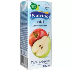 SOKIC JABUKA I KRUSKA 200ML NUTRINO