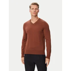 BOSS Pulover H-Melba-L 50571907 Rjava Regular Fit