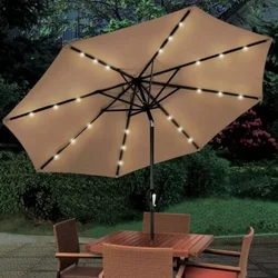 Bolzz suncobran sa LED osvetljenjem, bež