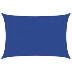 Jedro za zaštitu od sunca 160 g/m2 pravokutno plavo 3x5 m HDPE