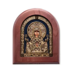 Ikona u drvetu Presveta Bogorodica Kurska, 170x205x22mm