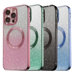 Maska za iPhone 16 Pro Mag Case Electroplated roze