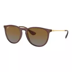 Ray-Ban Erika RB4171 6593T5 Polarized ONE SIZE (54) Rjava/Rjava