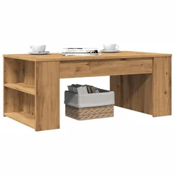 Stolić z kavu boja hrasta artisan 102x55x42cm konstruirano drvo