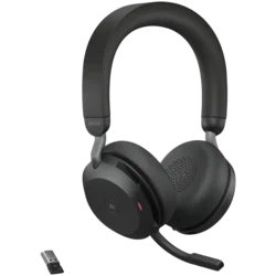 JABRA EVOLVE2 75, Link380a MS Stereo Stand Black, EVOLVE2 75 headset Black MS, Link 380 BT adapter USB-A MS, EVOLVE2 75 Deskstand USB-A,1.2m USB-C to