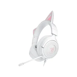 Kraken Kitty V3 X - Wired Kitty Headset for Gaming - White Edition