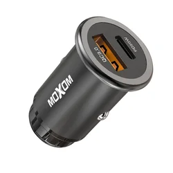 Moxom Auto punjač MX-VC11, PD 3.0, QC 3.0, 20W + 18W, Crni