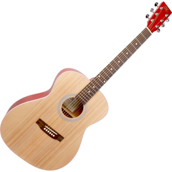 SX SO204 Transparent Red-Natural Akustična kitara