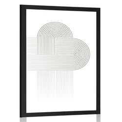 Plakat povezane mavrice Mid-Century - 40x60 silver