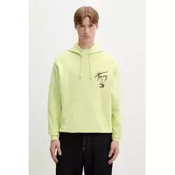 Tommy Jeans pulover s kapuco moški bombažen