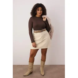 Trendyol Curve Ženska bluza Tbbaw25Af00027, Smeđa