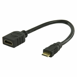 Value Line VGVP34590B02, HDMI ž na HDMI mini konektor, 0.2m, crni