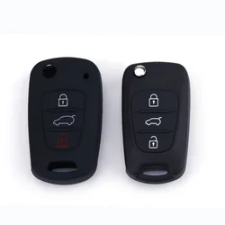 888 CAR ACCESSORIES Silikonska navlaka za ključeve crna Kia