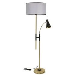 Aberto Design Podna lampa Forza, 165 cm E27 , Svetlosiva
