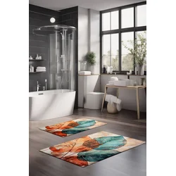 Lessentiel Maison Set prostirki za kupatilo CT-5407, 2 Komada, Šarena