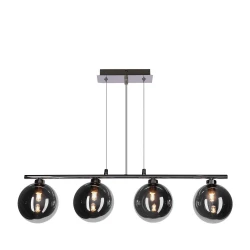 Luster na sajli SOMUL 4xG9/20W/230V zadimljena crna
