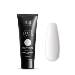 SMART Poly gel za nokte Milky White, 60gr