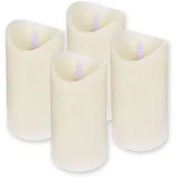 ToCi LED sveče kremne barve - komplet 3