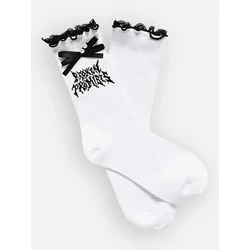 Broken Promises Spite Lettuce Edge Socks white