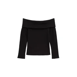 WE Fashion Majica črna